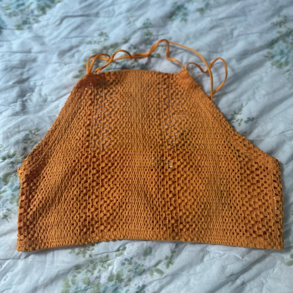 Barely used Perforated crop top
